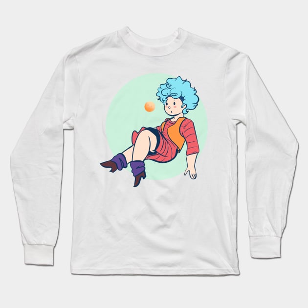 afro bulma Long Sleeve T-Shirt by inkpocket